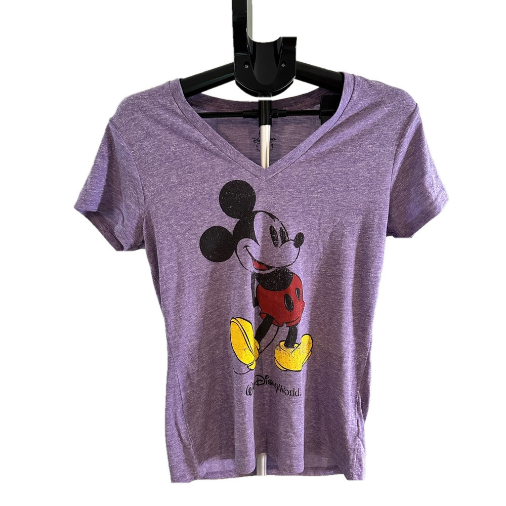 DISNEY PARKS LARGE PURPLE SHORT SLEEVE MICKEY SHIRT